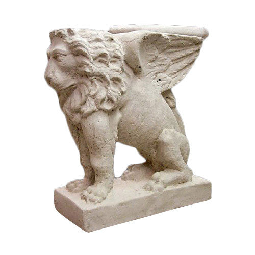 Lion (Wings)Bench Base 16.5 Garden Animal Statue - XoticBrands Home Decor