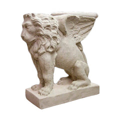 Lion (Wings)Bench Base 16.5 Garden Animal Statue - XoticBrands Home Decor