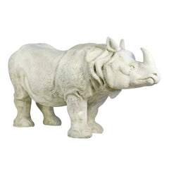 Rhino Lifesize 46 Garden Animal Statue - XoticBrands Home Decor