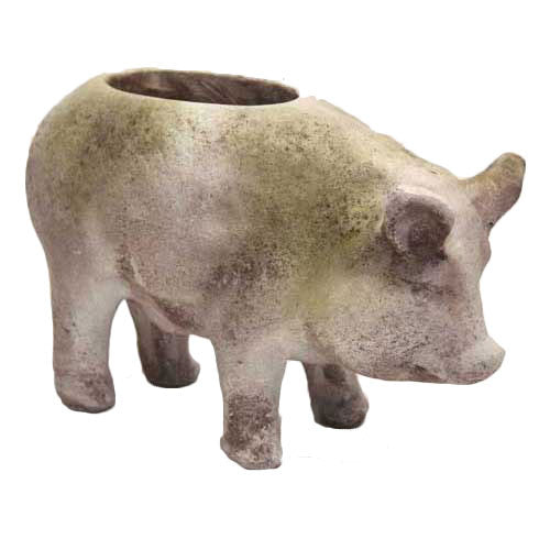 Pig Pot 9 Garden Animal Statue - XoticBrands Home Decor