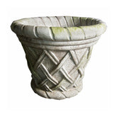 16 Basket Weave 12.5 H (R) Garden Planter - XoticBrands Home Decor