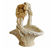 Basket With Bow On Top Garden Display - XoticBrands Home Decor