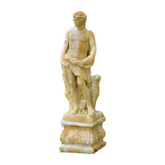 Apollo Of Hunt With Dog 43 - Large Classical Sculpture - XoticBrands Home Decor
