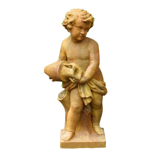 Water Pourer Cherub 38 Garden Angel Statue - XoticBrands Home Decor