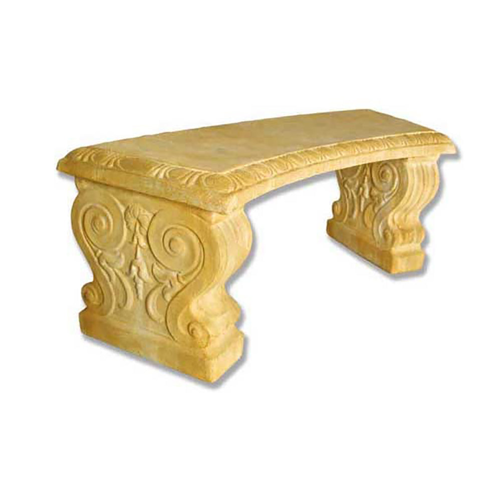 Curved Short Bench 17 H 42 W Garden Display - XoticBrands Home Decor