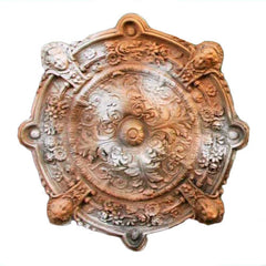 Intorno Medallion Plq 35 - Architectural Over Decor Plaques - XoticBrands Home Decor