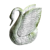 Swan From Wood Carving Garden Animal Statue - XoticBrands Home Decor