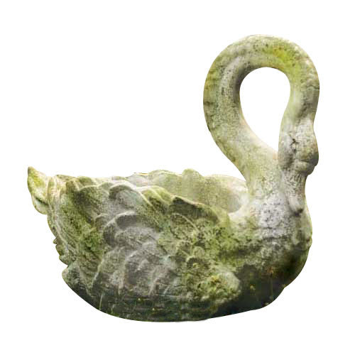 Swan Grande Planter 22 Garden Animal Statue - XoticBrands Home Decor