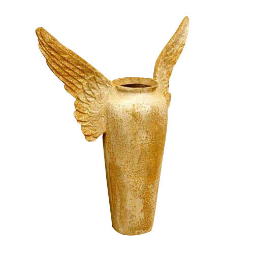 Winged Pot 26 H Garden Angel Statue - XoticBrands Home Decor