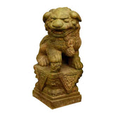 Dynasty Lion Right 18 Garden Animal Statue - XoticBrands Home Decor