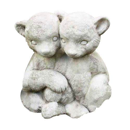 Twin Bear Cubs 14 (Cp Garden Animal Statue - XoticBrands Home Decor