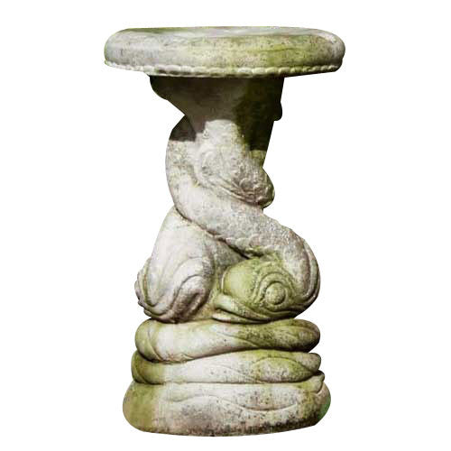 Twisted Dolphin Seat 19 Garden Animal Statue - XoticBrands Home Decor