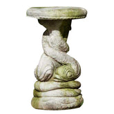 Twisted Dolphin Seat 19 Garden Animal Statue - XoticBrands Home Decor