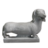 Dachshund On Base Garden Animal Statue - XoticBrands Home Decor