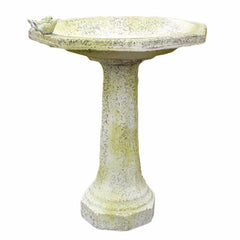 Eight Sided Birdbath W/Birds Garden Display - XoticBrands Home Decor