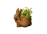 Bunny Pot Scratching Garden Animal Statue - XoticBrands Home Decor