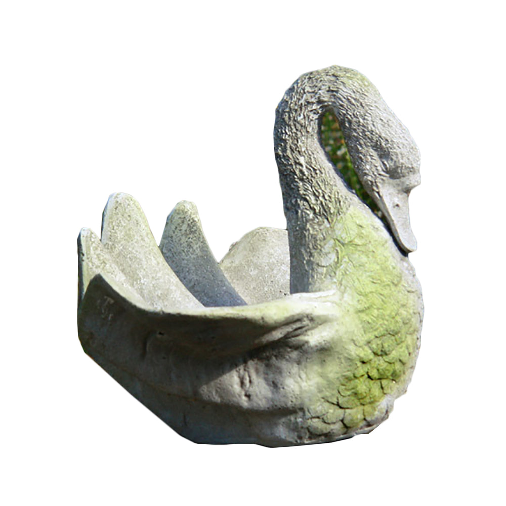 Swans Shell Garden Display - XoticBrands Home Decor