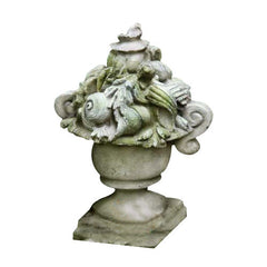 Shell Ocean Urn 13 Garden Animal Statue - XoticBrands Home Decor