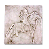 Assyrian Horseman Frieze Garden Animal Statue - XoticBrands Home Decor