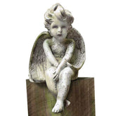 Meditation Cherub Medium 15 Garden Angel Statue - XoticBrands Home Decor
