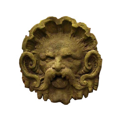 Neptune Mask Of Frigid Cold Gargoyle Sculpture - XoticBrands Home Decor