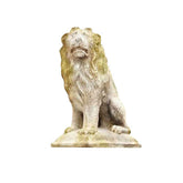 Sitting Lion Left 24 Garden Animal Statue - XoticBrands Home Decor