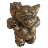 Robimi, The Bum Picking Gargoyle Desktop Sculpture Statue - Bronze Finish - XoticBrands Home Decor