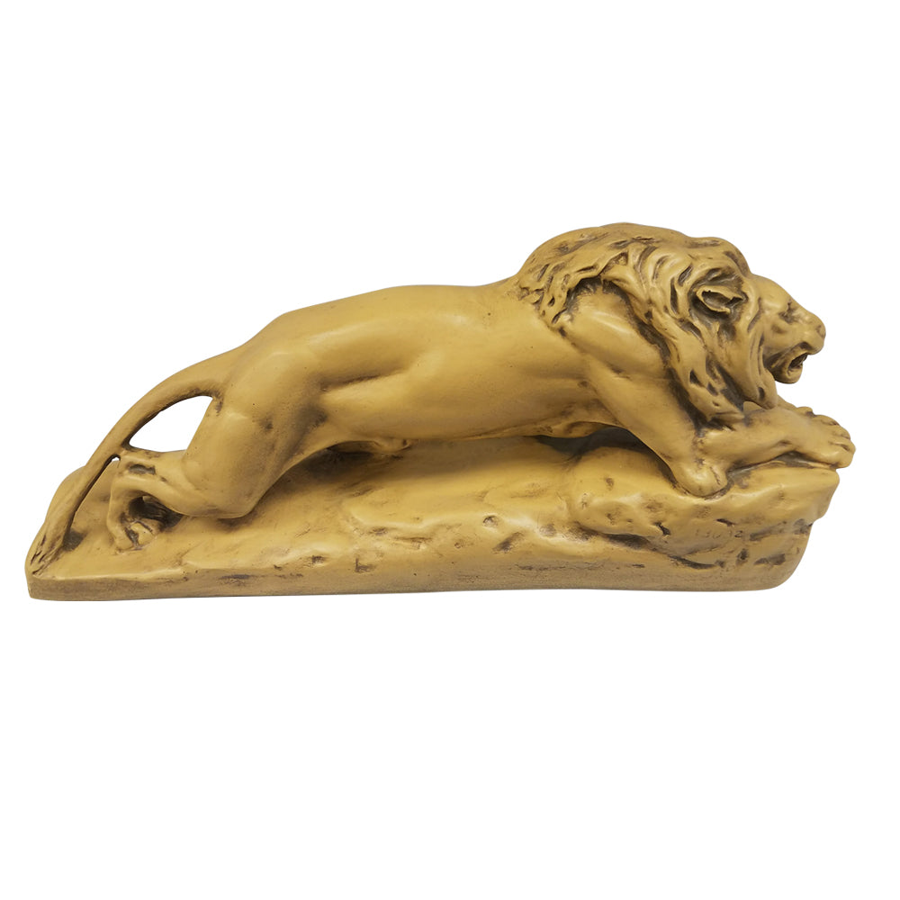The General, Fearless Lion Sculpture Statue - Gothic Finish - XoticBrands Home Decor