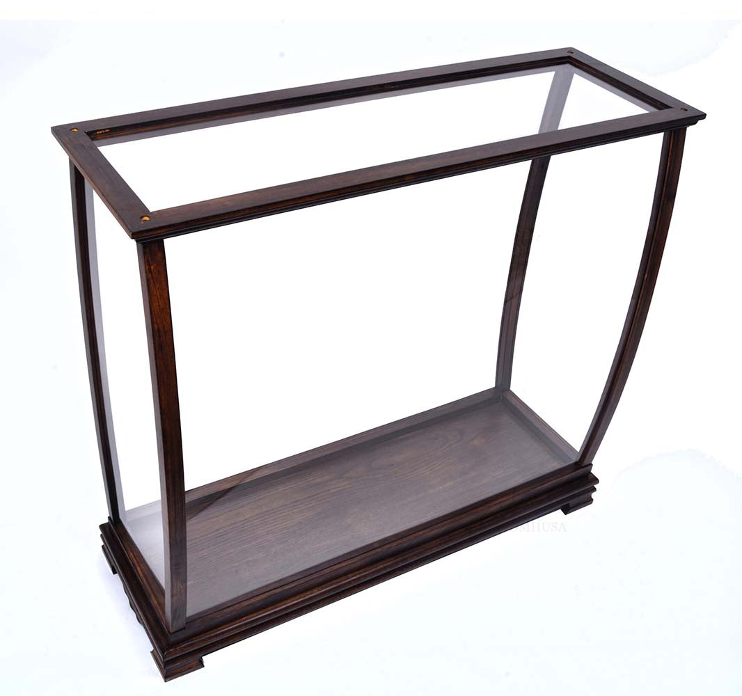 Table Top Display Case Classic Brown