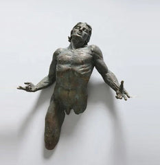 Basking In Wall Mount Male Abstract Sculpture Decoration - XoticBrands Home Decor