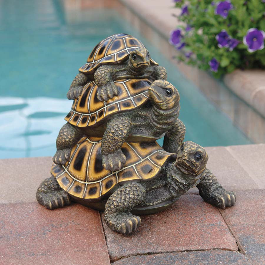 Turtle Home Garden Poolside Statue Sculpture