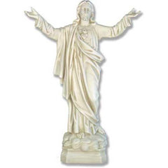 Jesus Sacred Heart Blessing 30"H Religious Sculpture - XoticBrands Home Decor