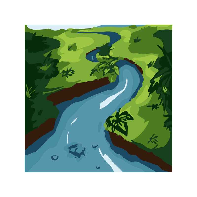 Road Way - DIY Paint By Numbers - XoticBrands Home Decor