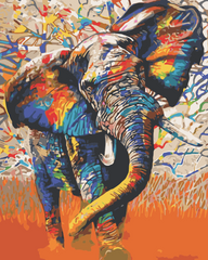 The Elephant - DIY Paint By Numbers - XoticBrands Home Decor