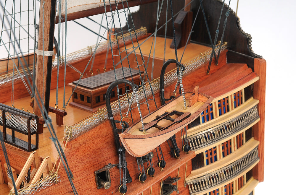 HMS Victory 56" XL With Display Case XL No Glass Model Display, Home furniture and decor, Old Modern Handicrafts, XoticBrands Home Decor