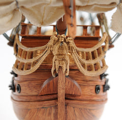 HMS Victory Small with Display Case Model Display, Home furniture and decor, Old Modern Handicrafts, XoticBrands Home Decor