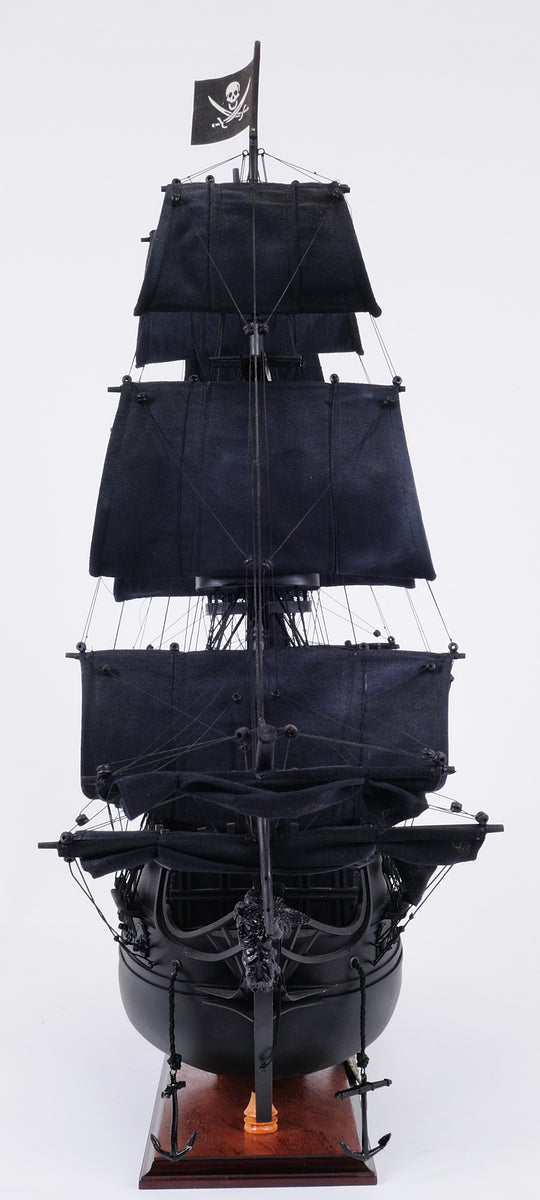 Black Pearl Pirate Ship Replica - Fully Assembled Wood Model Ship, Display Ready - View #5