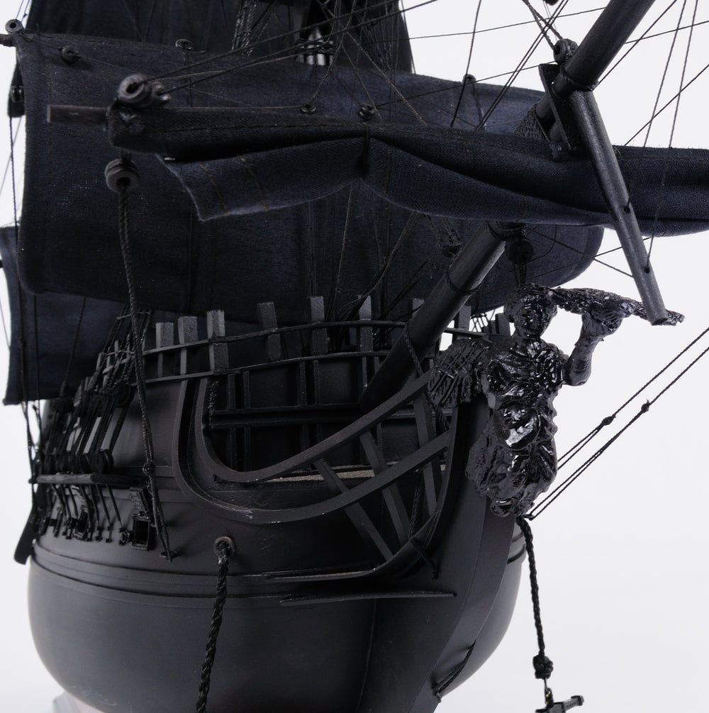 Black Pearl Pirate Ship Large With Floor Display Case Model Display, Home furniture and decor, Old Modern Handicrafts, XoticBrands Home Decor