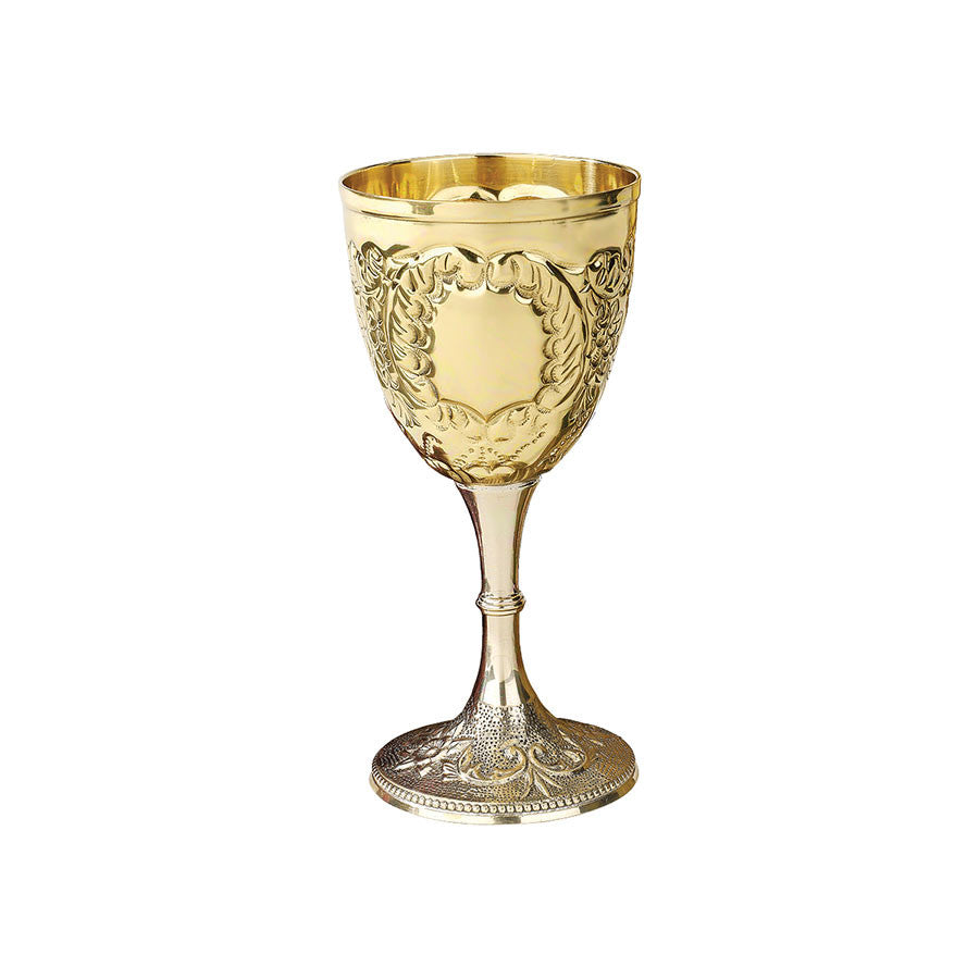 6.5 Medieval Knights Royal Chalice Brass Wine Goblet Cup