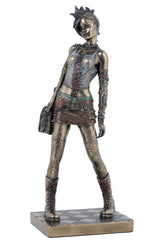 Punk Girl(Bronze)) - Myth & Legend. Sculpture - XoticBrands Home Decor