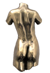Wall Plaque Female Torso Back (Bronze)Sculpture Figurine - XoticBrands Home Decor