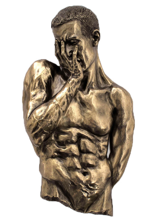 Wall Plaque Male Torso- Artistic Nudes - XoticBrands Home Decor