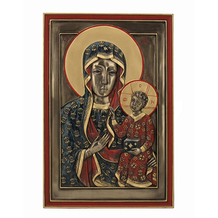 Our Lady Of Czestochowa Wall Plaque - Religious Sculpture, Wall Plaques, XoticBrands, XoticBrands Home Decor