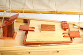 Bluenose II Painted L Boat Model Display, Home furniture and decor, Old Modern Handicrafts, XoticBrands Home Decor
