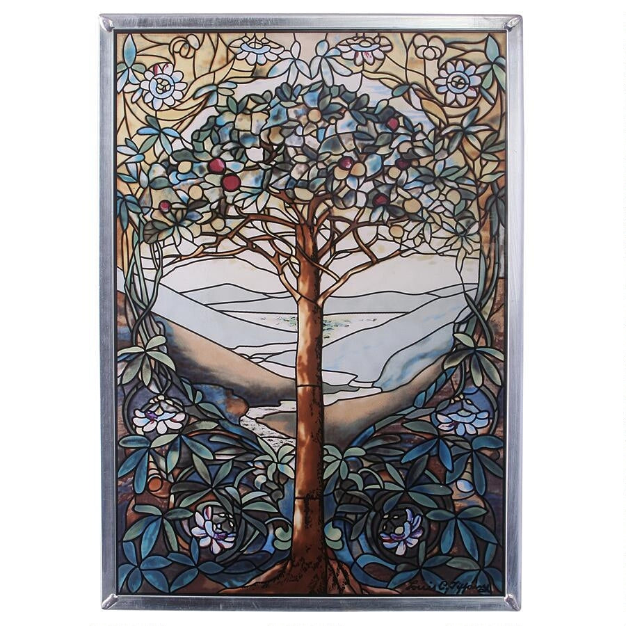 Tree Of Life Art Glass, Stained Glass, Design Toscano, XoticBrands Home Decor