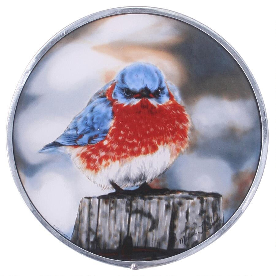 The Mad Bluebird Art Glass, Stained Glass, Design Toscano, XoticBrands Home Decor