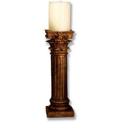 Corinthian Order Candleholder Religious Sculpture - XoticBrands Home Decor