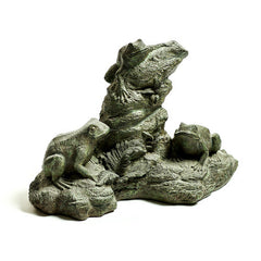 Frog Trio Garden Animal Statue - XoticBrands Home Decor