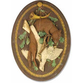 Fox Trophy Plaque Garden Animal Statue - XoticBrands Home Decor