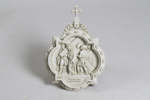 Chapel Wall Plaque Station #5 Religious Sculpture, Religious Decor, XoticBrands, XoticBrands Home Decor